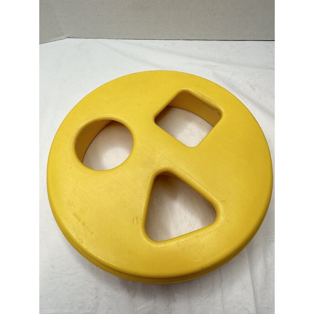 TUPPERWARE Toy Shape Sorter Kids Replacement TOP ONLY MADE IN USA Triangle vtg